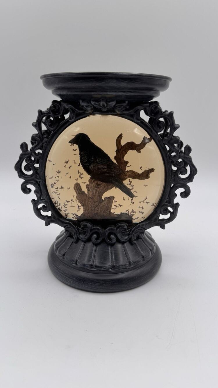 Bath and Body Works Candle Holder HALLOWEEN 2022 Water Globe RAVEN Musical Works